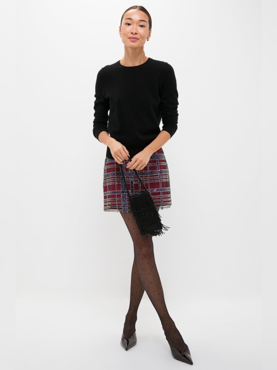 Tuckernuck Dresses & Skirts - Tuckernuck Red & Gray & Gold Mini Skirt with Sequin